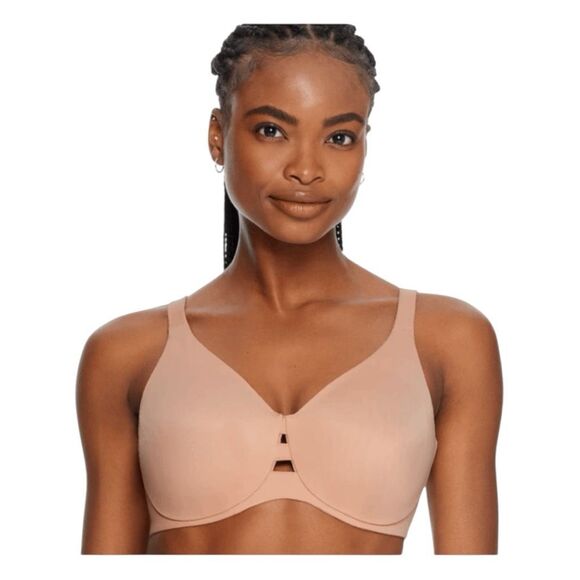 Spanx Low Profile Wire-Free Minimizer Bra Vintage Rose Seamless Unlined 36DD - Picture 1 of 9